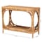 Bali & Pari Ramona Modern Bohemian Light Honey Rattan Console Table 238-13395-ZORO - alternate 9